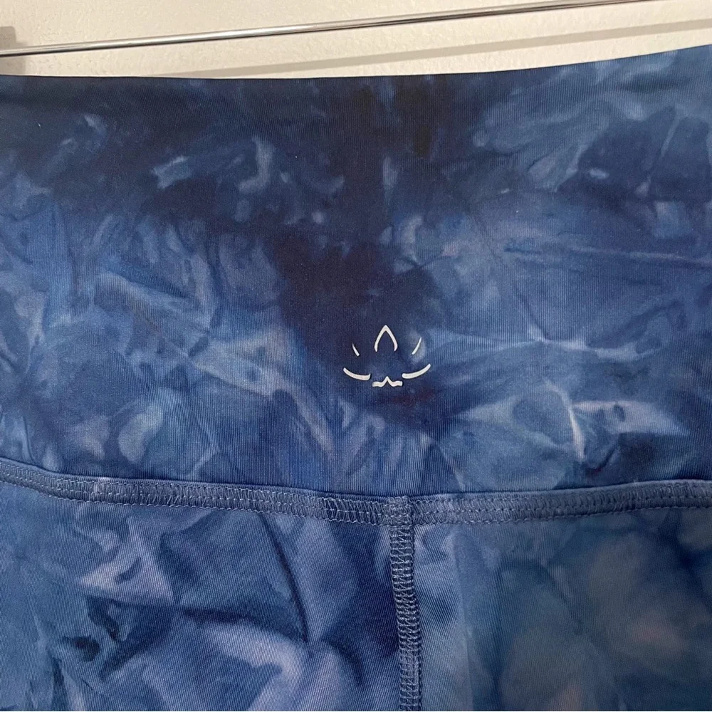Beyond Yoga • smokeshow wave high waist long leggings blue sz L - Picture 7 of 8